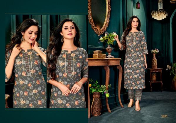 Poonam Tadap Rayon Fancy Kurti With Pant